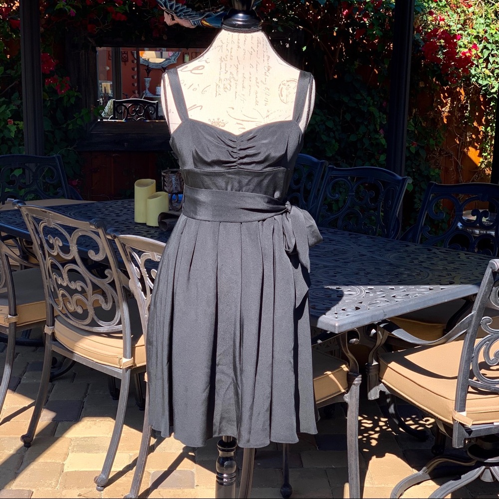 J. Crew pleated little black dress